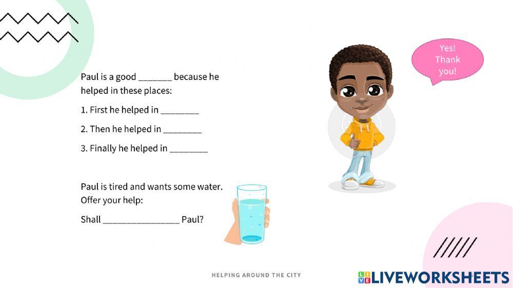 Helping around the city