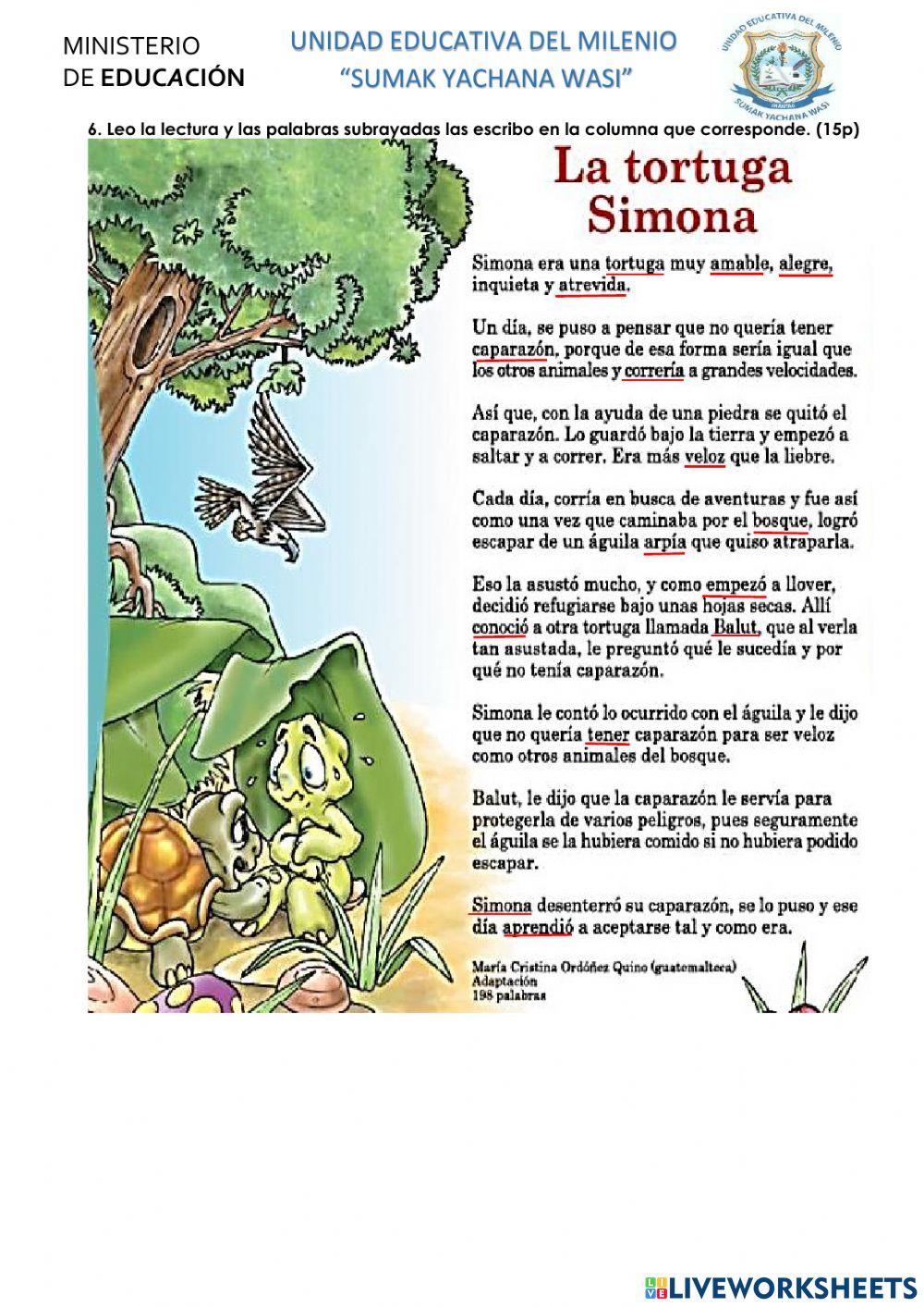 Evaluación Lengua y Literatura