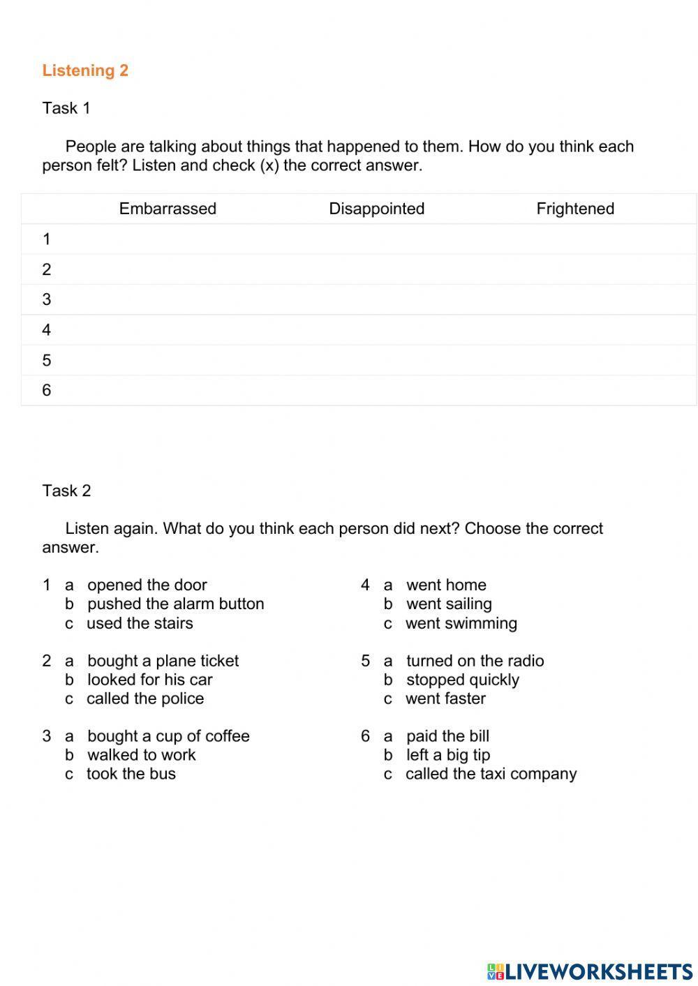 Practice Listening English - Past Events