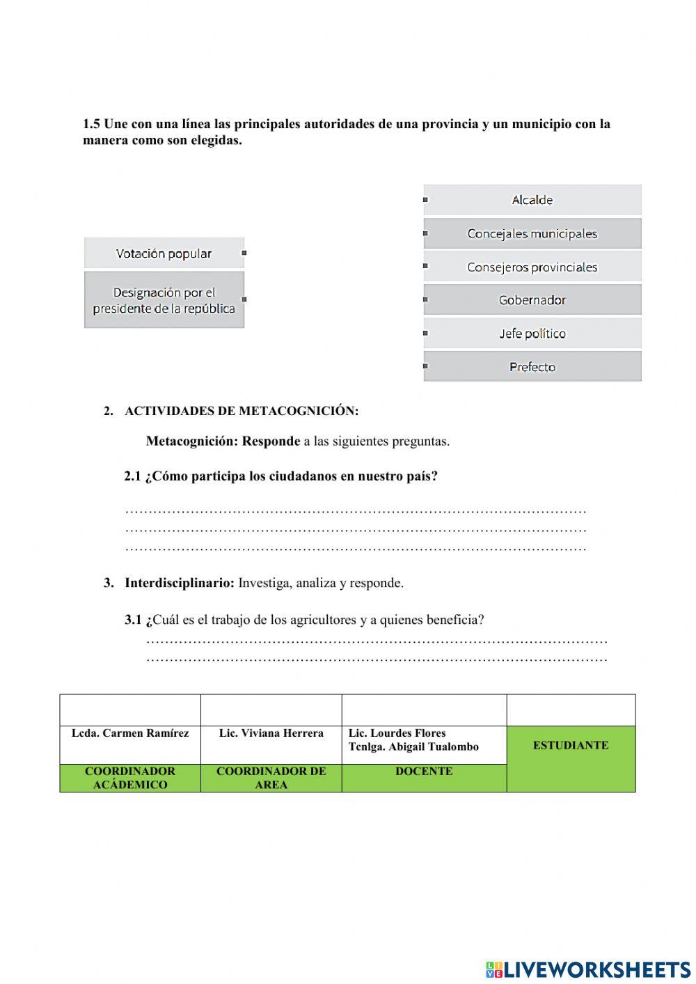 Examen del segundo Quimestre