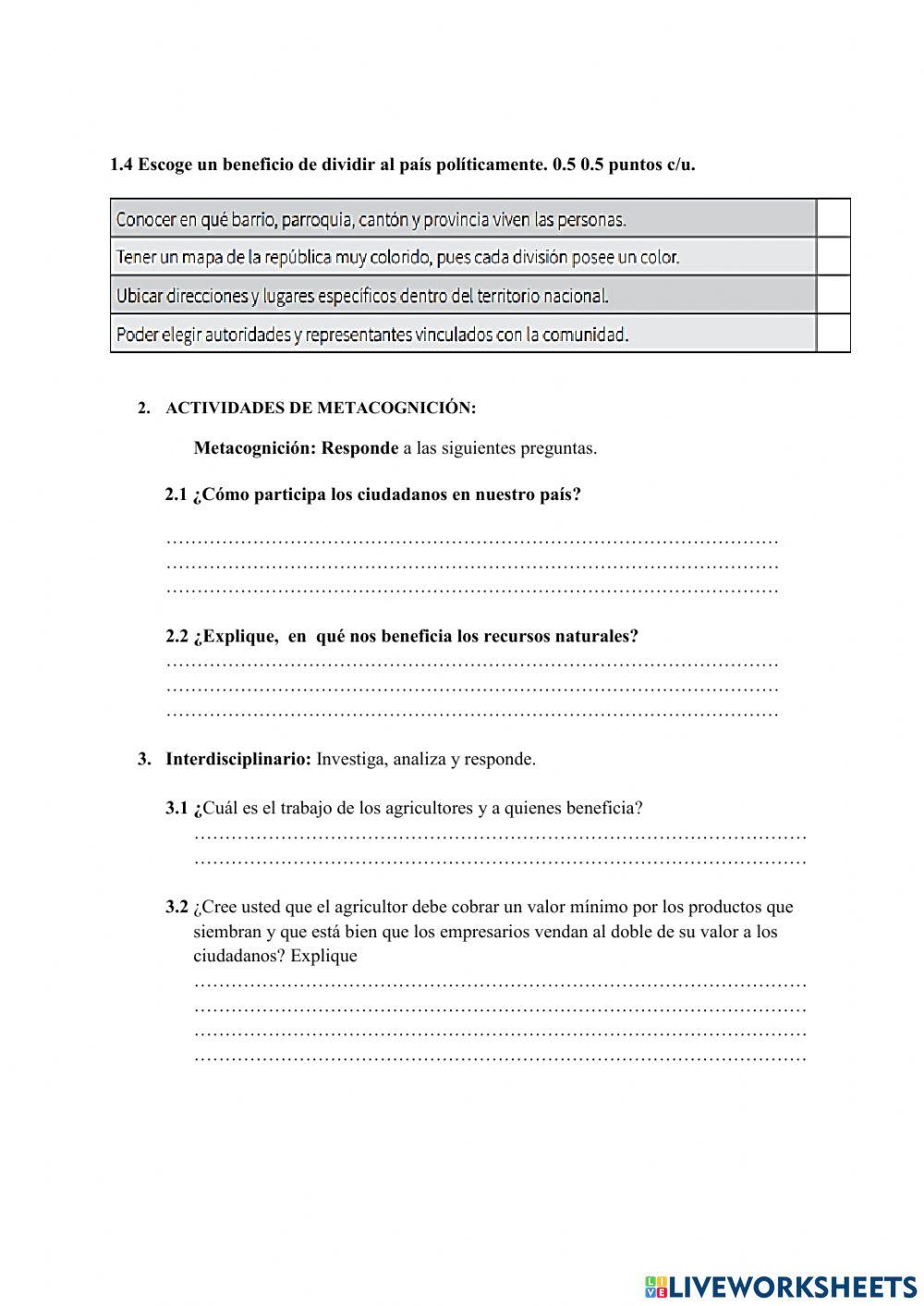 Evaluación de estudios sociales
