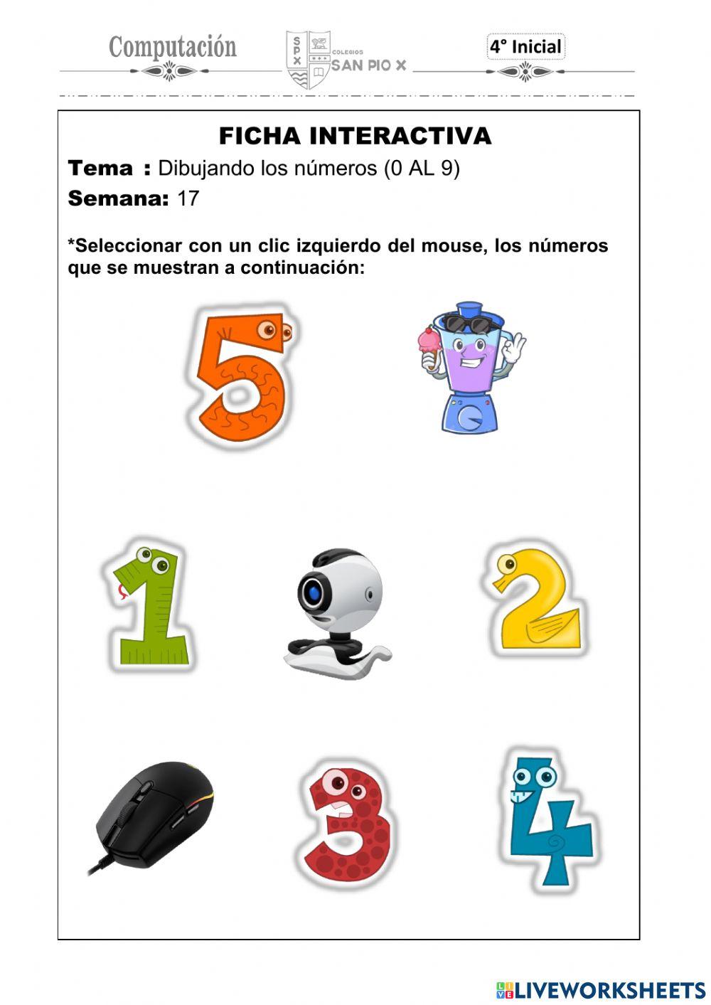 Dibujando los números (0 AL 9)