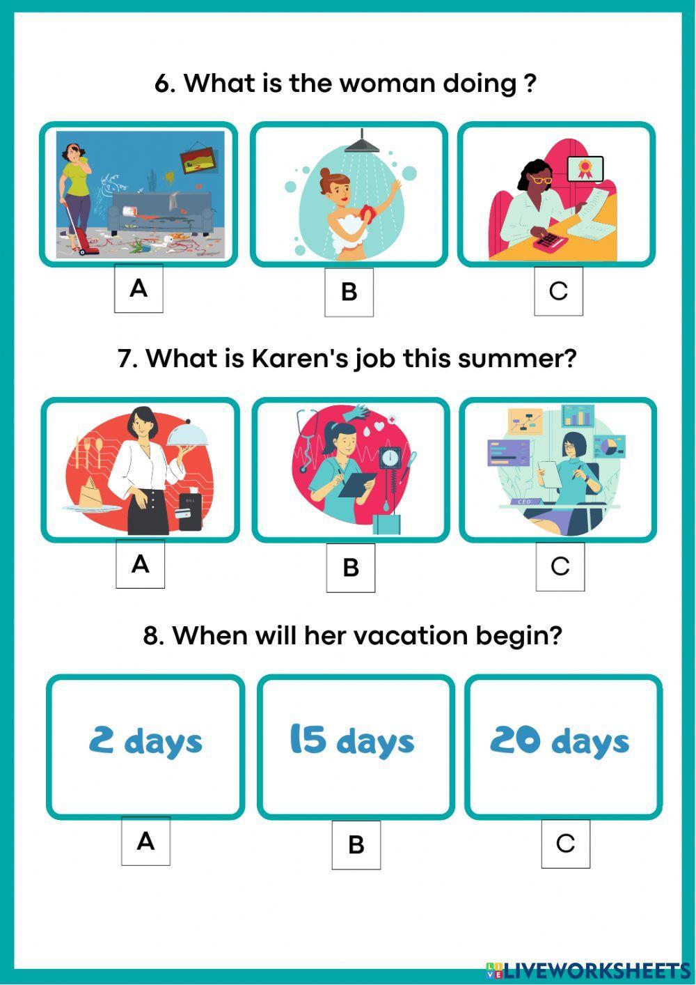 Listening A2 short conversations