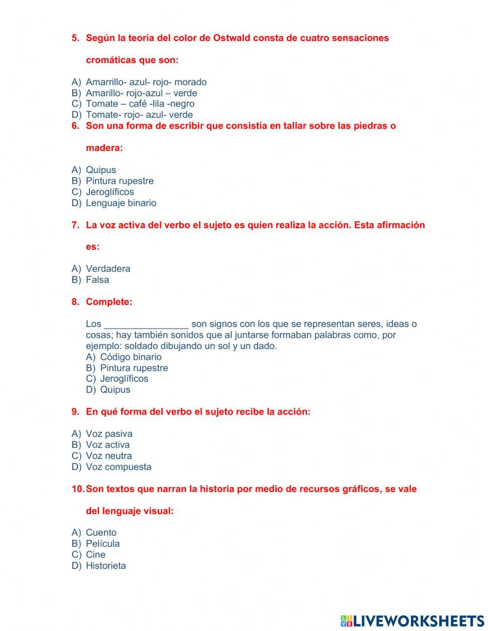 Evaluacion segundo quimestre séptimo