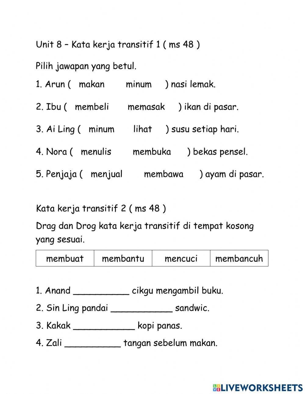 Tahun 1 Unit 8 Ms 48