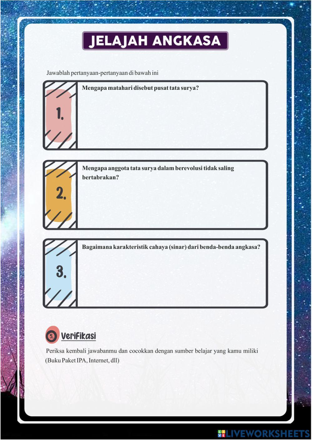 JELAJAH ANGKASA - Kegiatan 1