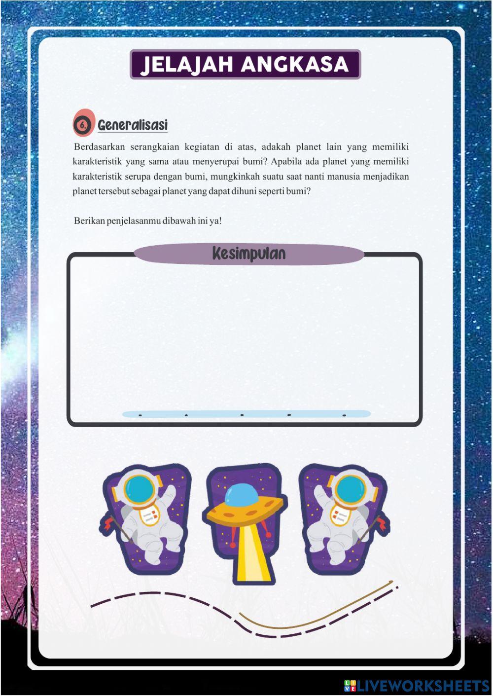 JELAJAH ANGKASA - Kegiatan 1