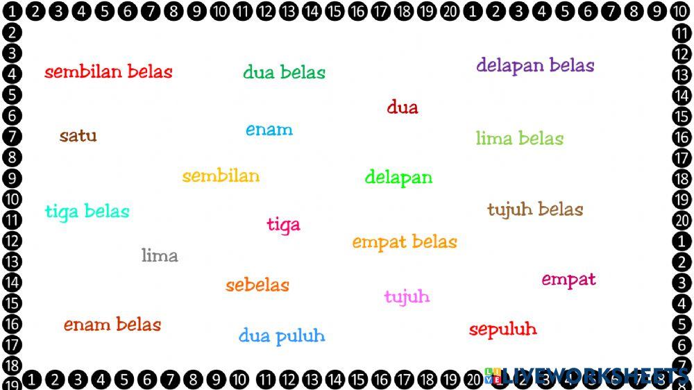 Baca lalu tuliskan angkanya