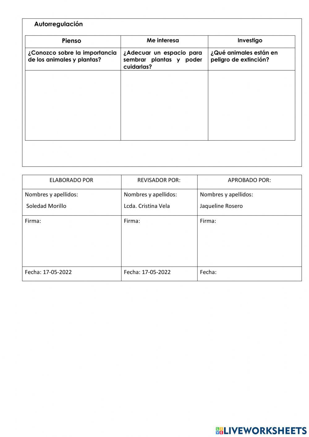 Examen de Ciencias Naturales