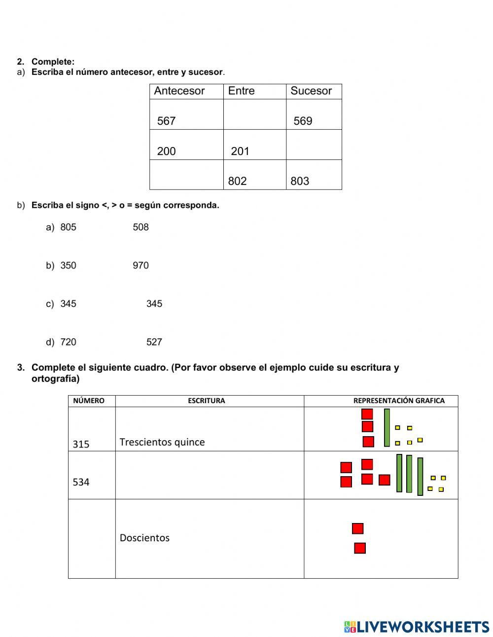 Evaluacion de matemáticas