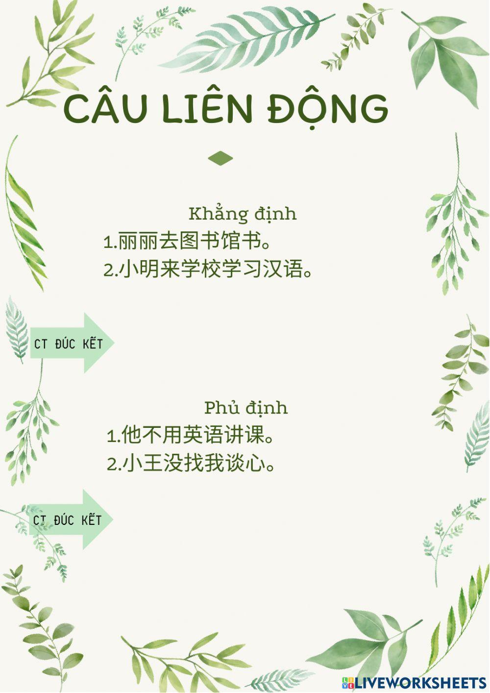 Đúc kết câu liên động