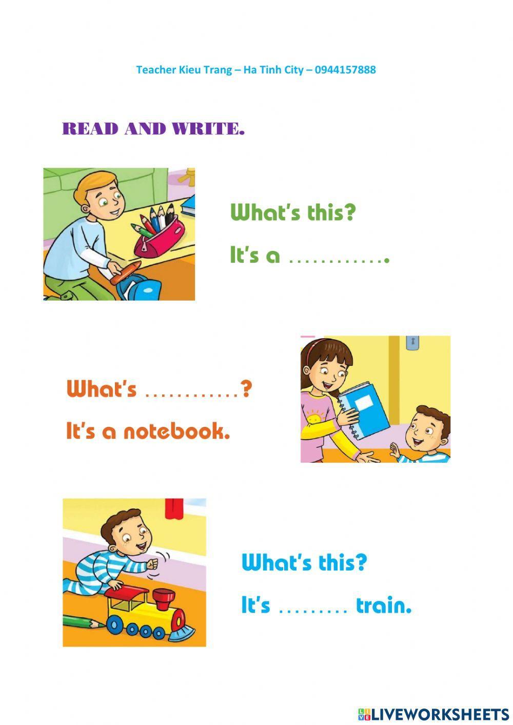 Unit 2 What's this Family and friends Starter