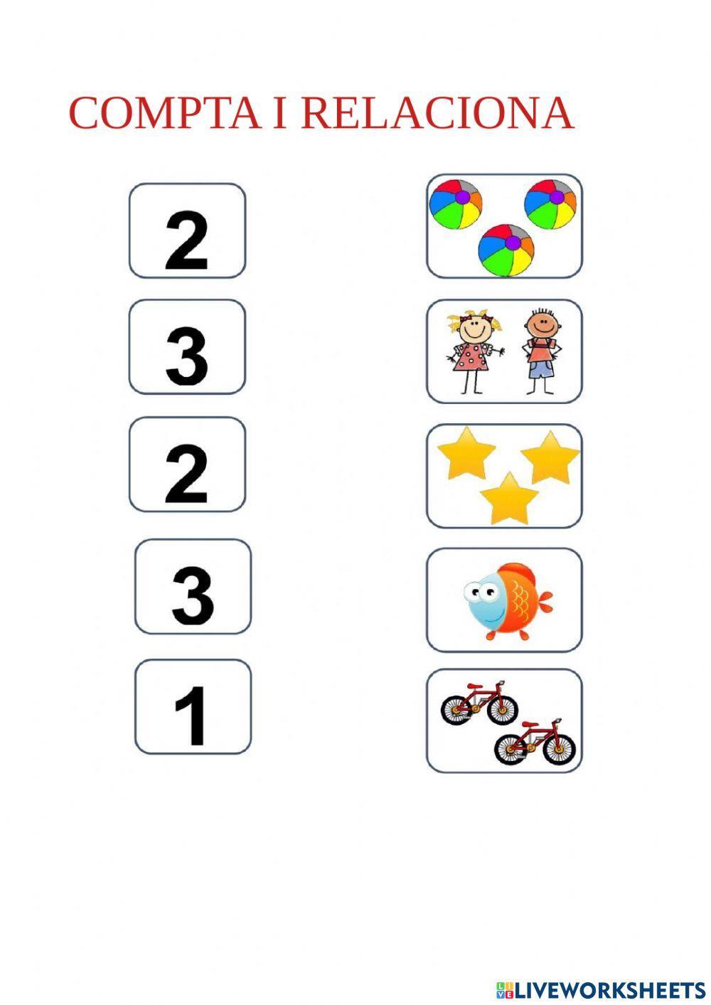 Relaciona nombre-quantitat