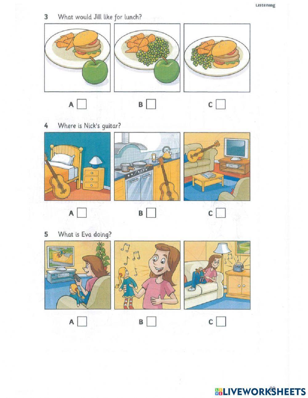 Starter 3 (2018) - Test 2 - Listening