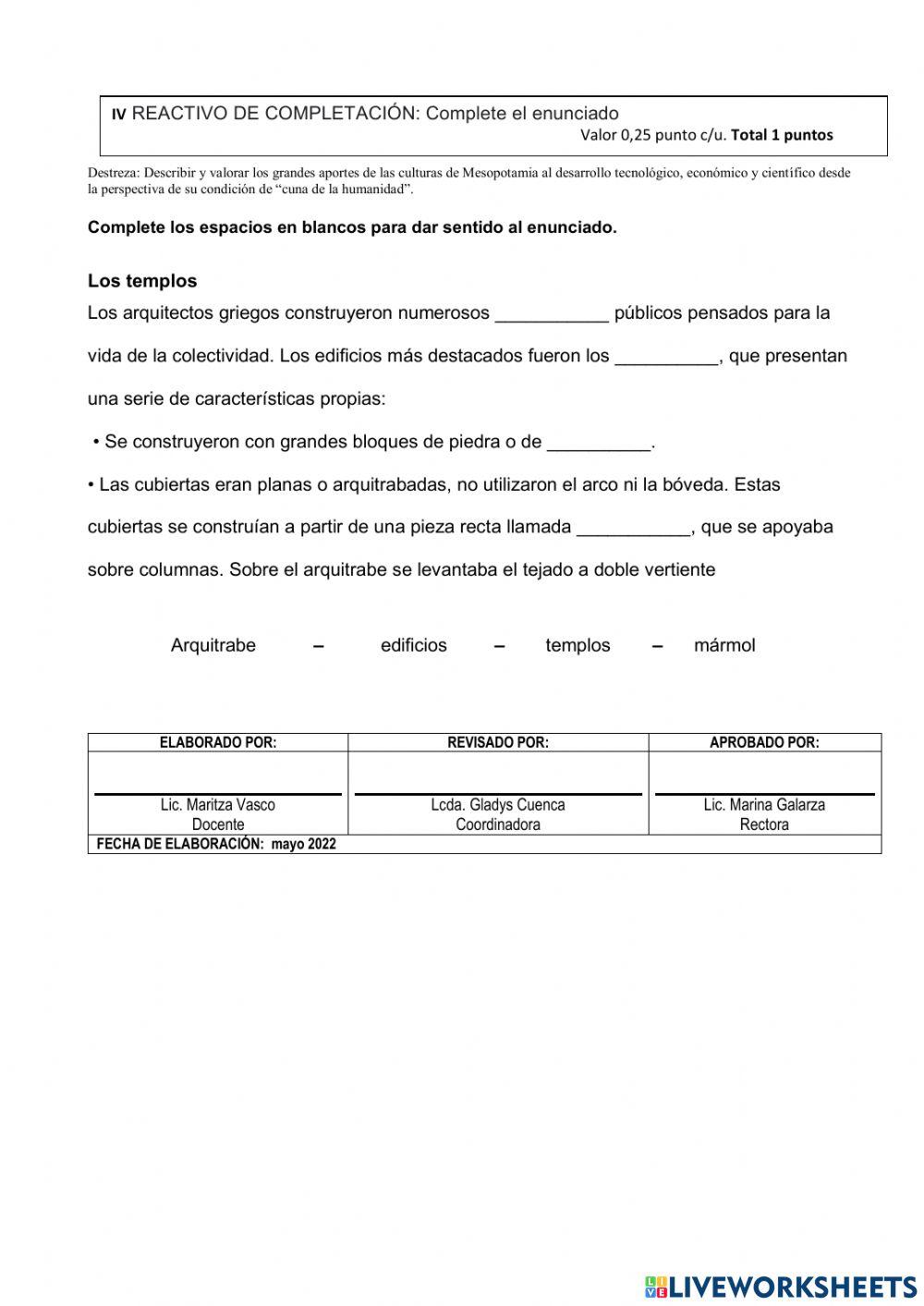 Historia examen primero