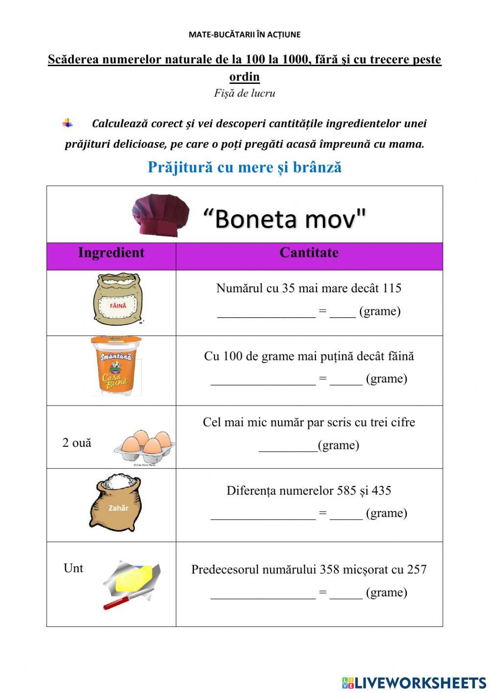 Mate-bucătarii în acțiune (bonetele mov)
