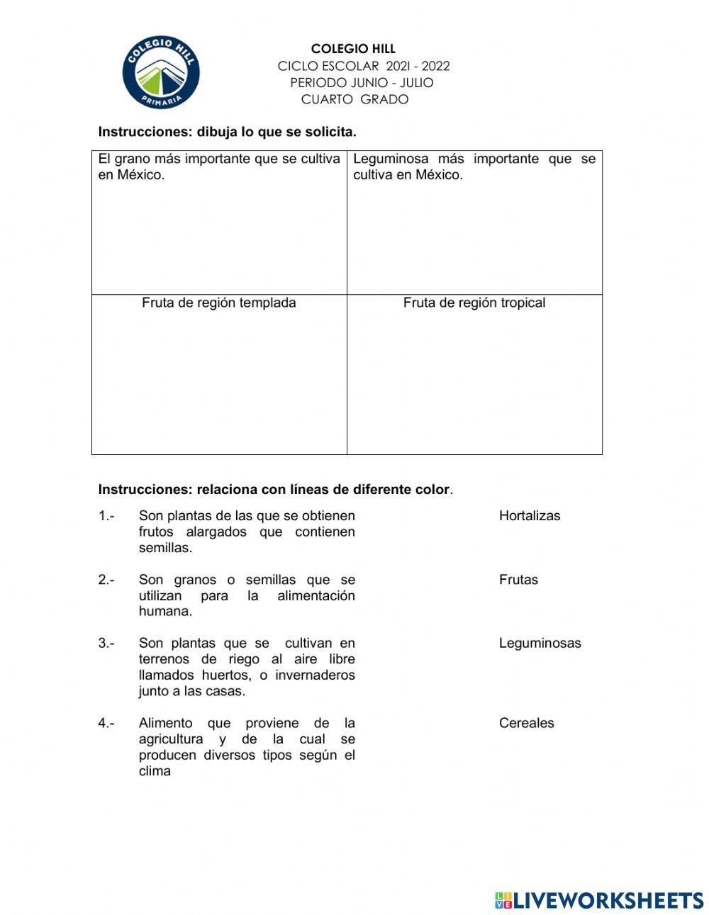 Examen mensual geografia