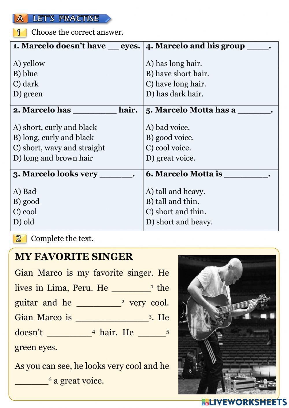 People describing their physical appearence