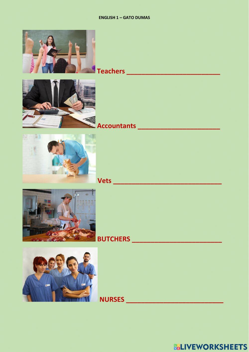 Jobs and nationalities