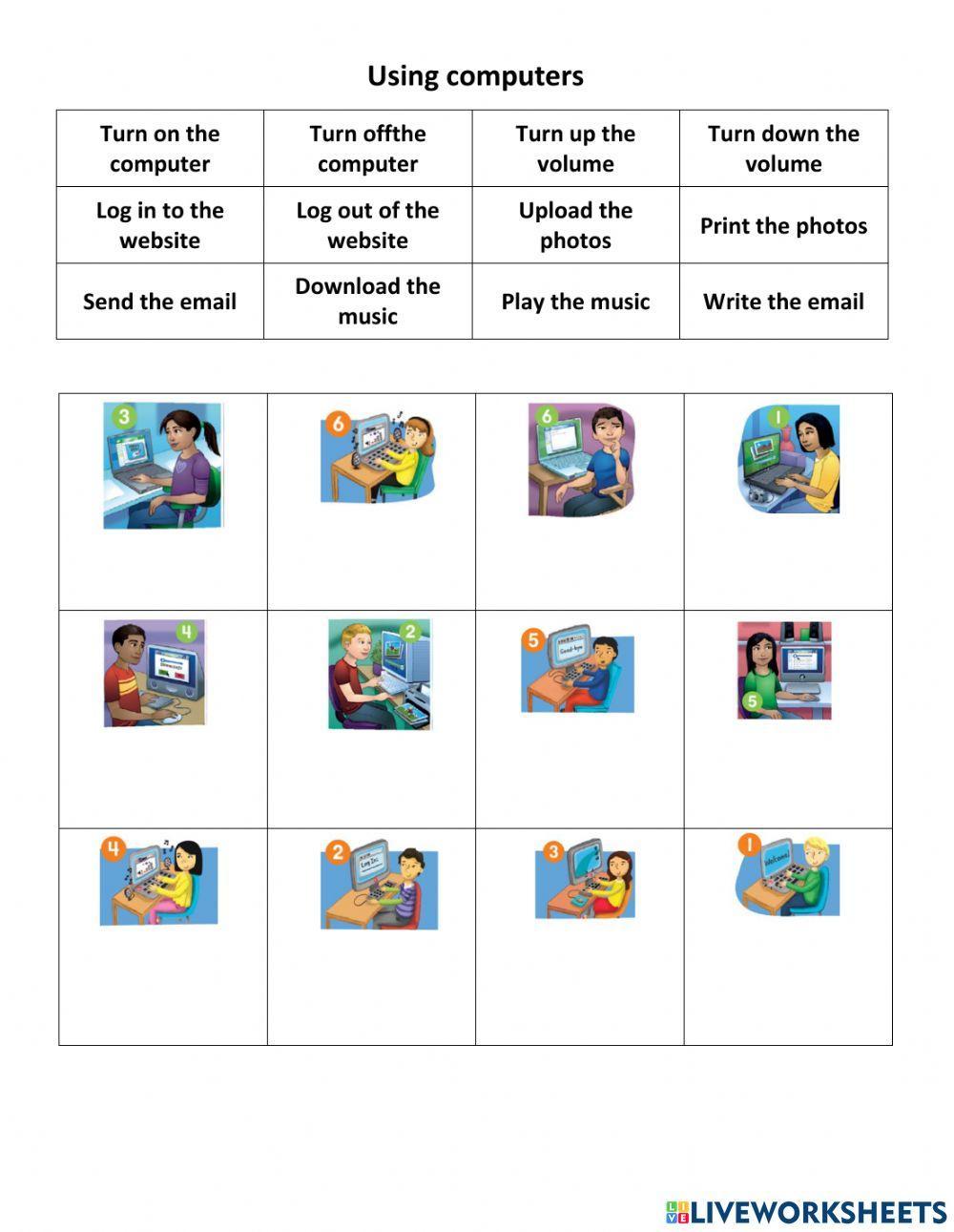 Computers activity for Level12 | Live Worksheets
