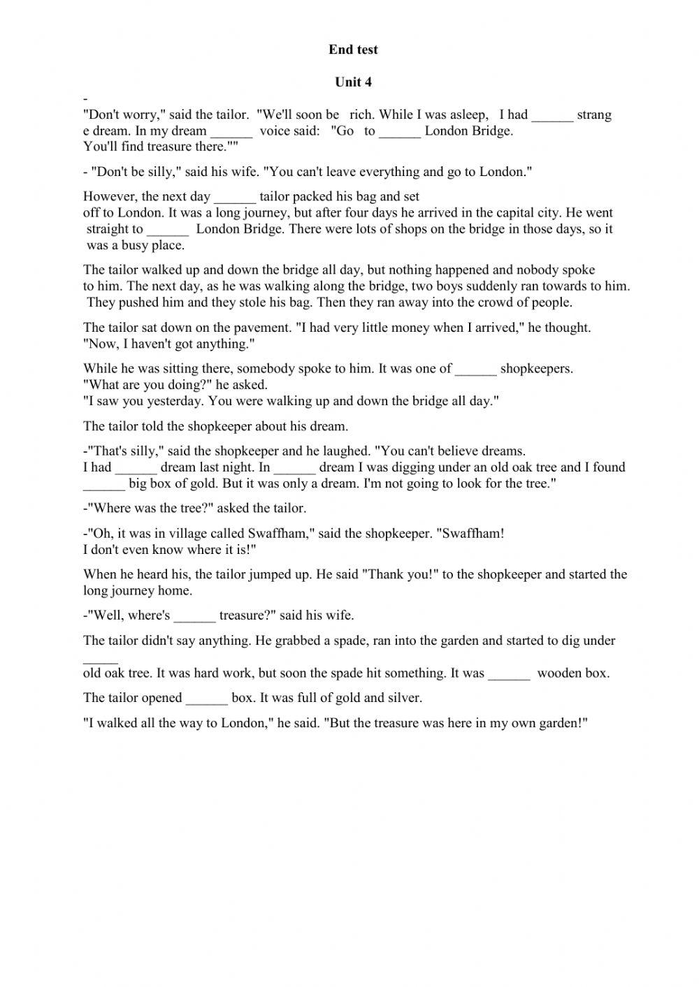 Unit 4 End test - Project 3