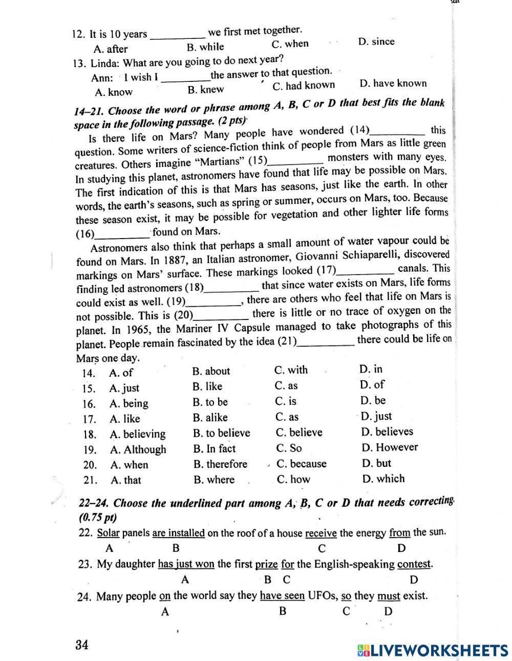Bộ đề 10 -Lưu Hoằng Trí- Test 12