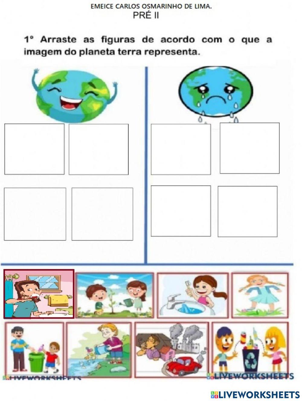 Ações boas e más para nosso planeta