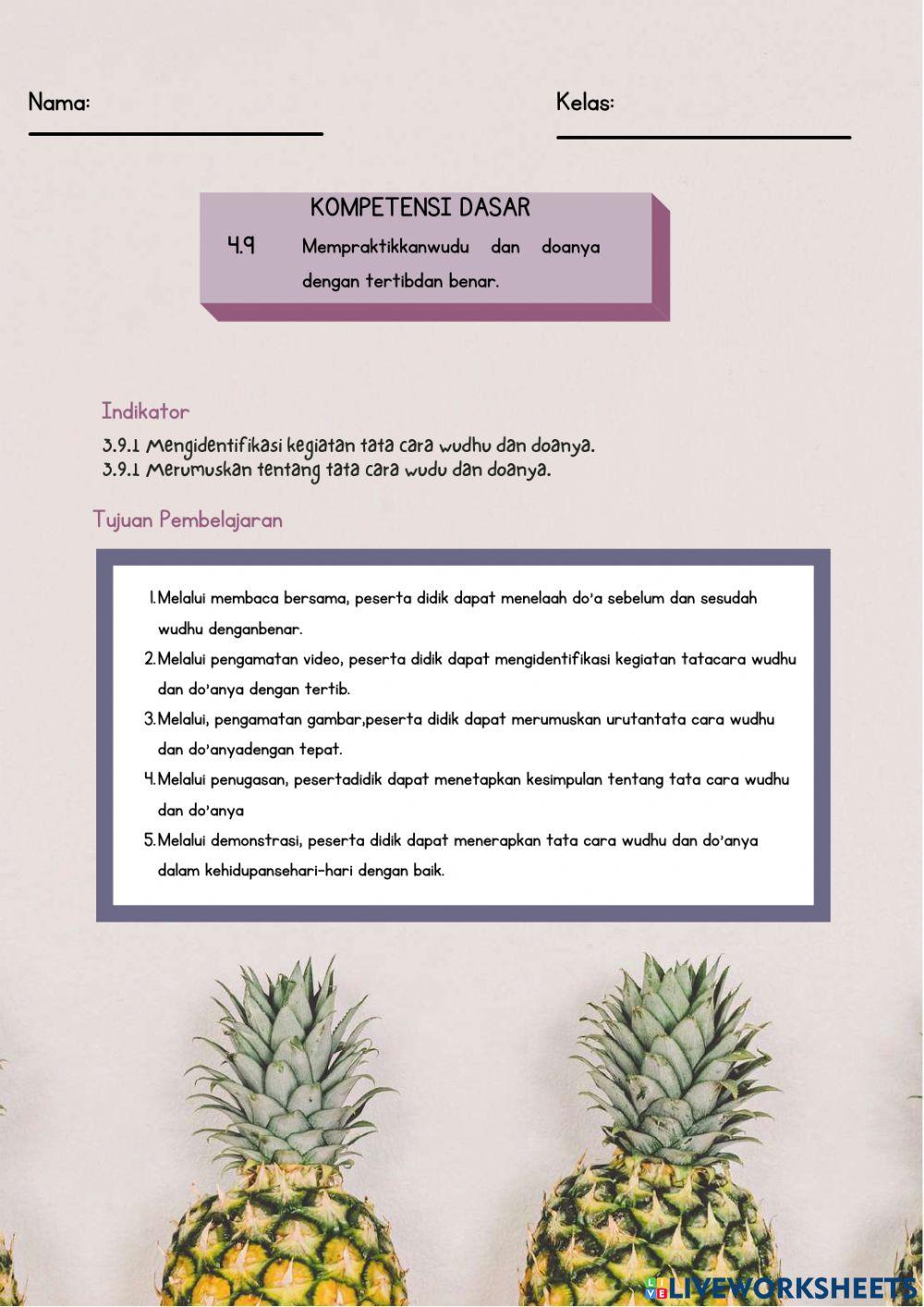 Bab ayo wudhu bagian 1