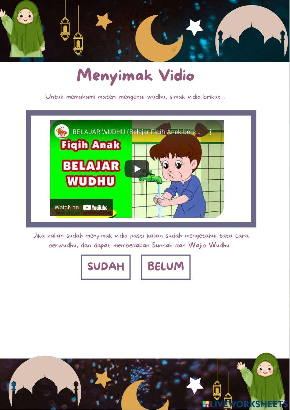 Bab ayo wudhu bagian 1