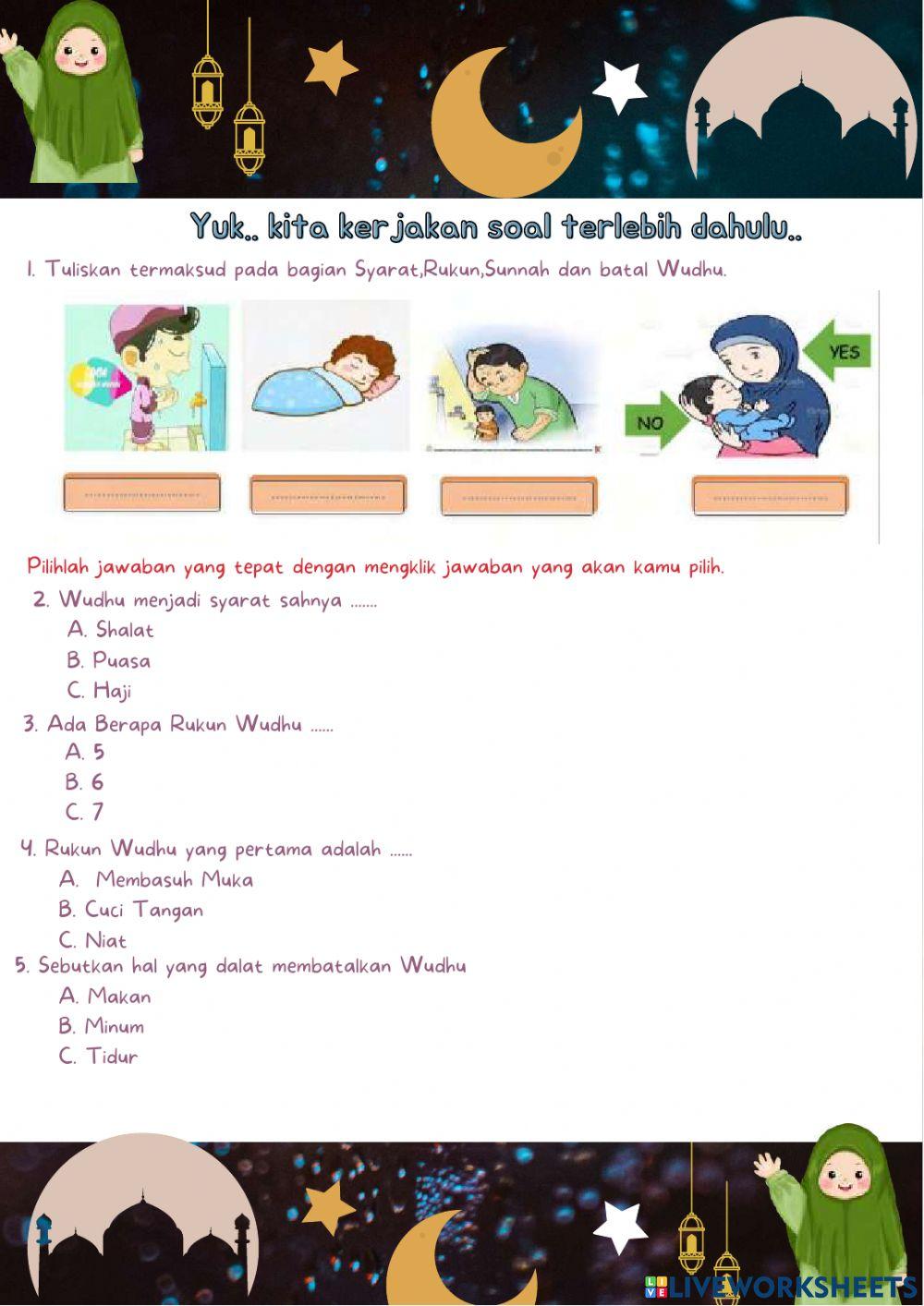 Bab ayo wudhu bagian 1