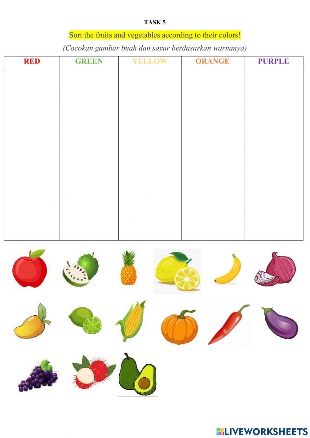 Vegetables and Fruits