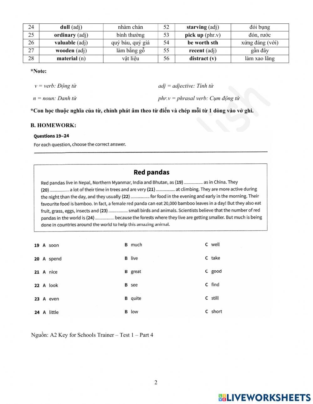 Foreign-Teacher-GOLDA2-U3-VOCAB