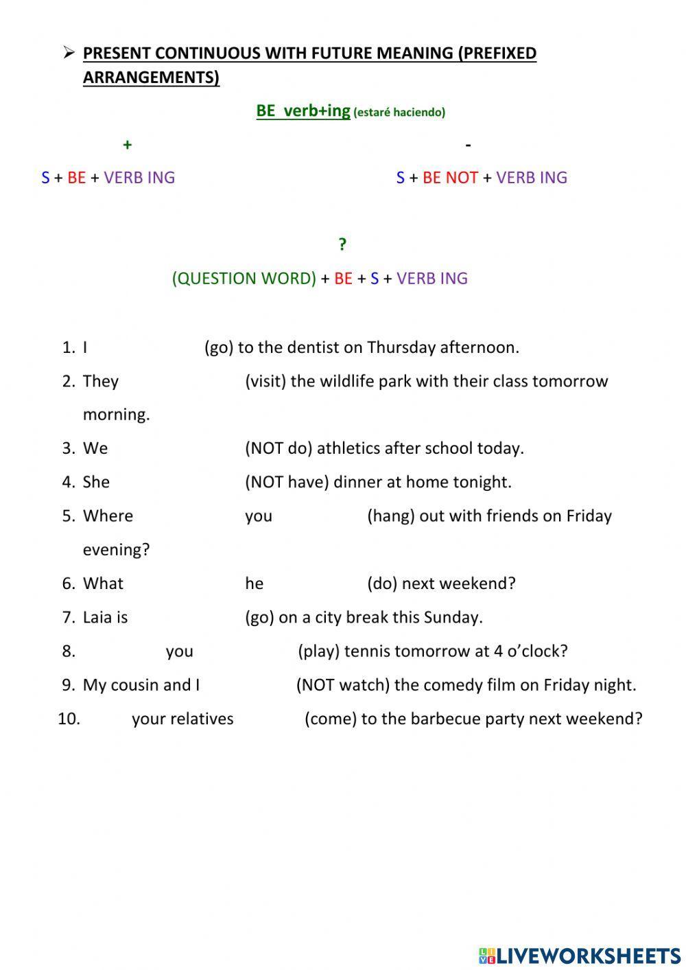 Repaso global ingles