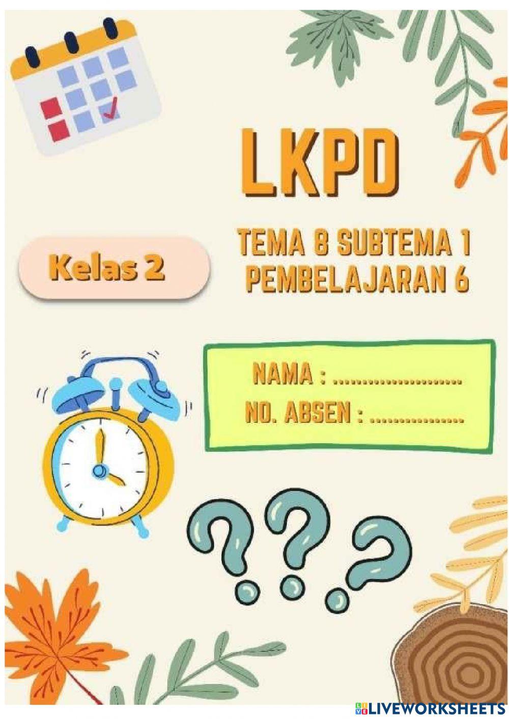 Kelas 2 Tema 8 Subtema 1 Pembelajaran 6