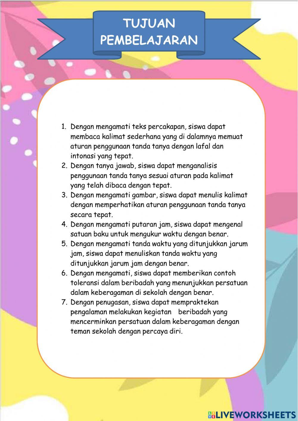 Kelas 2 Tema 8 Subtema 1 Pembelajaran 6