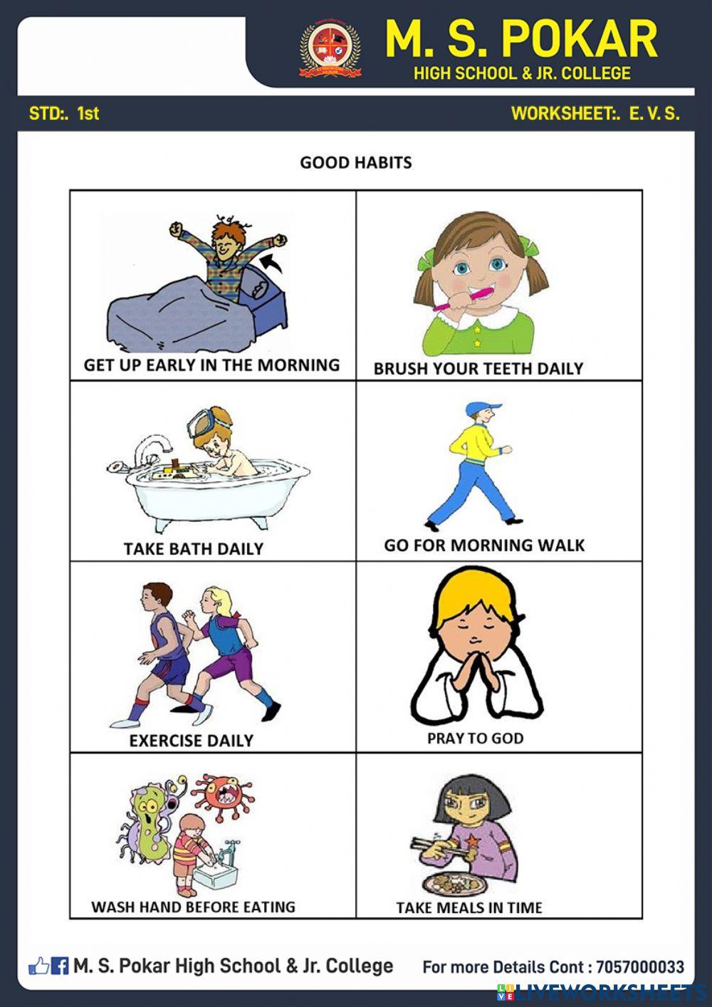 Good Habits 4 Worksheet Live Worksheets good-habits-4-worksheet-live-worksheets