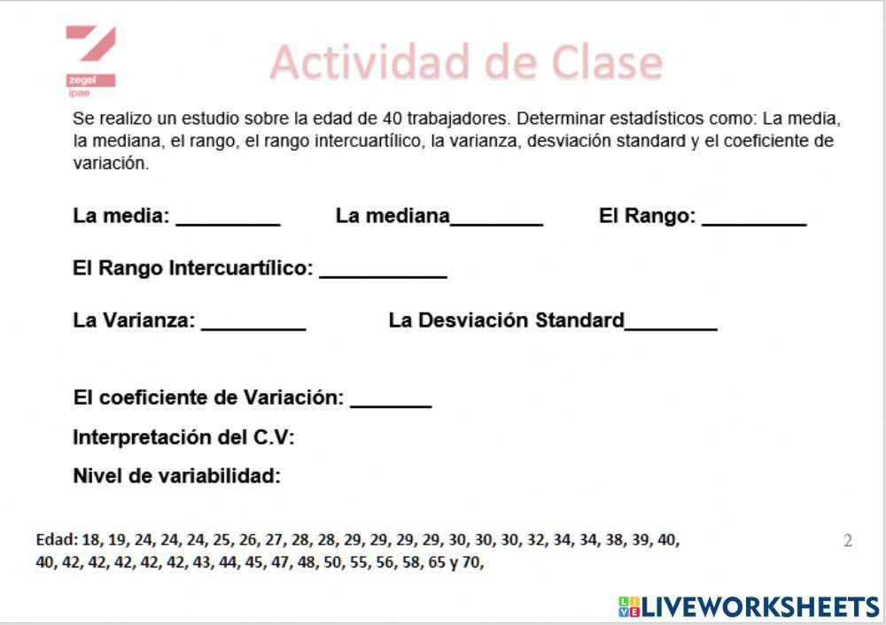 Medidas de Dispersión 2