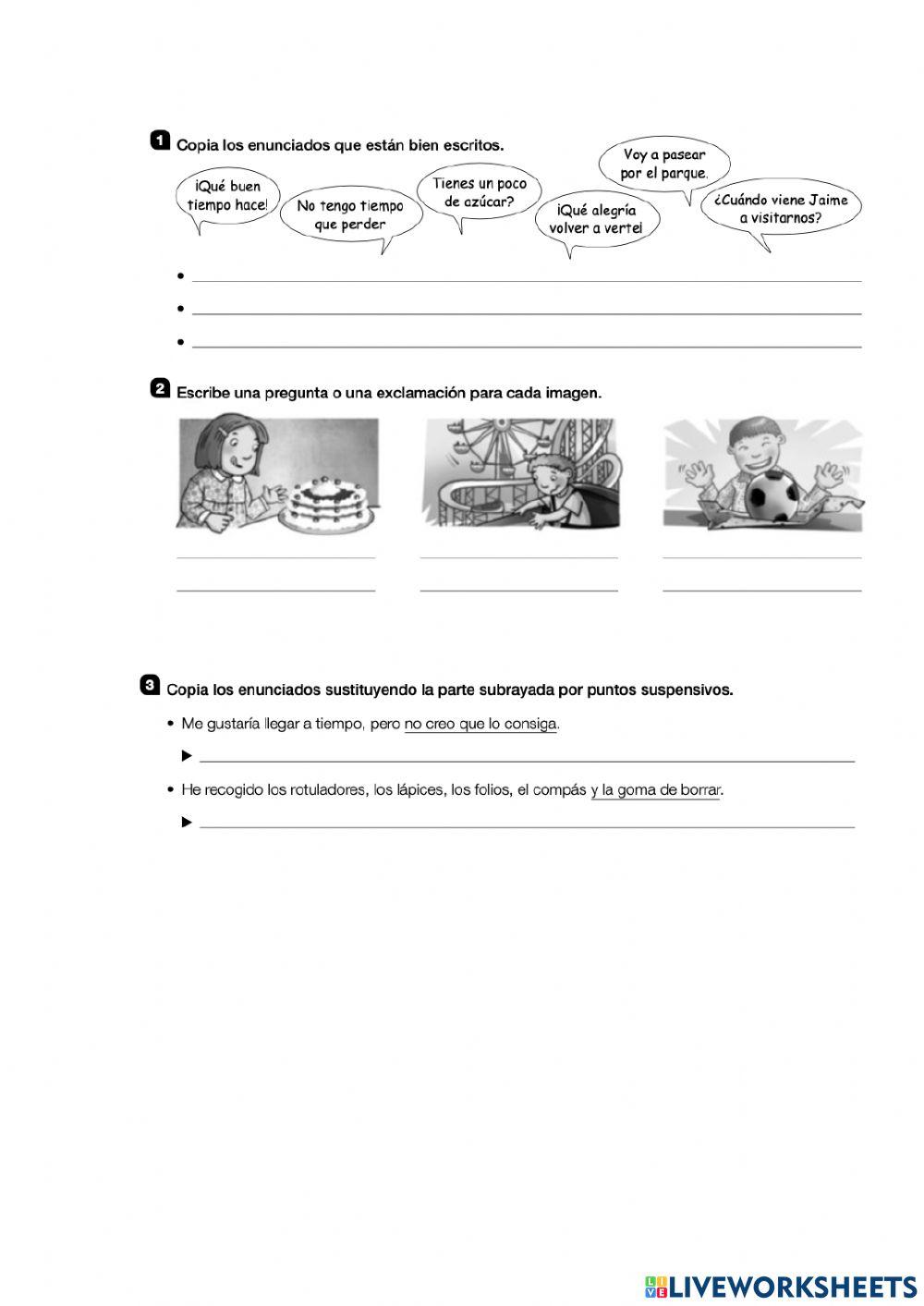 Signos que cierran enunciados