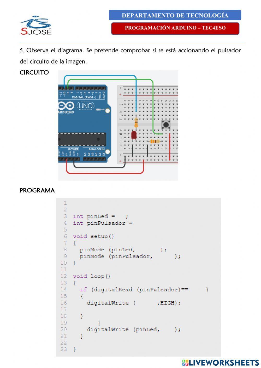 Práctica Programación Arduino - 5