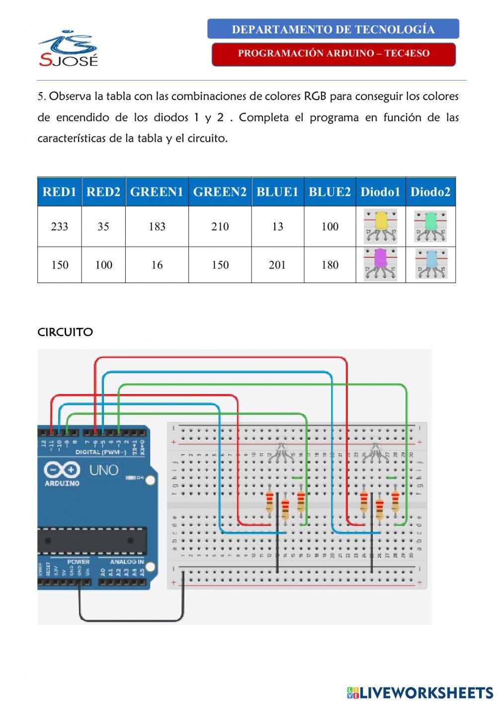 Práctica Programación Arduino - 6 Práctica Programación Arduino - 6