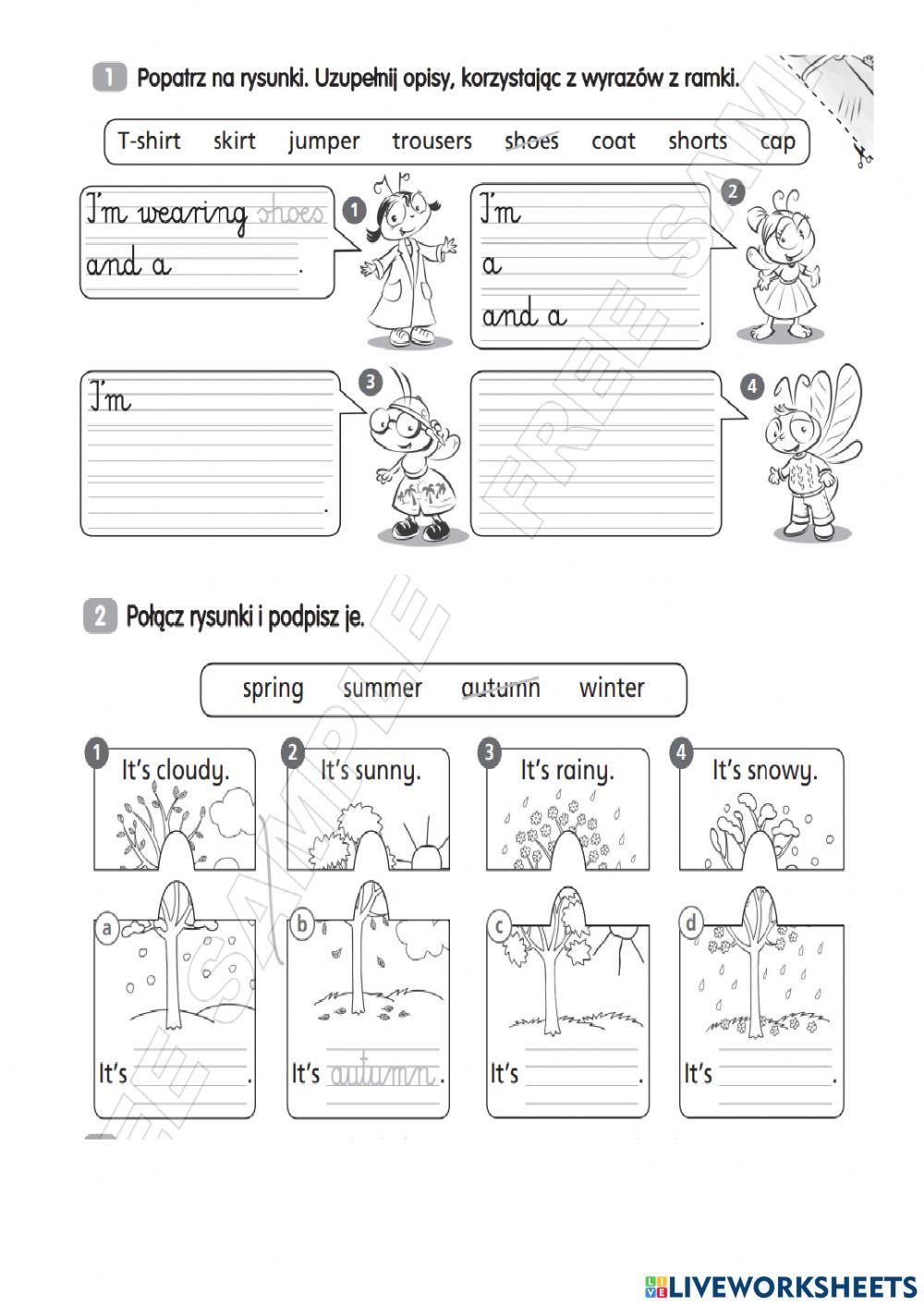 Clothes and weather(revision)