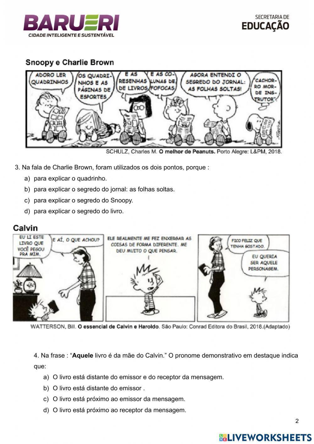 Avaliação 2º bimestre