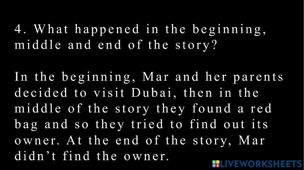 Retelling story with the hand strategy