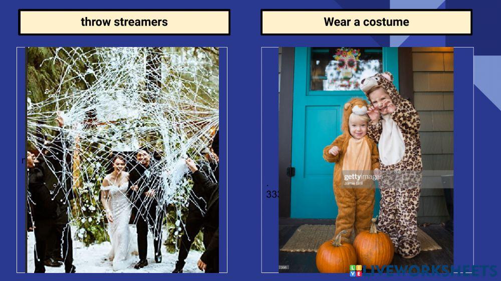 Vocabulary Holidays and Special Occasions