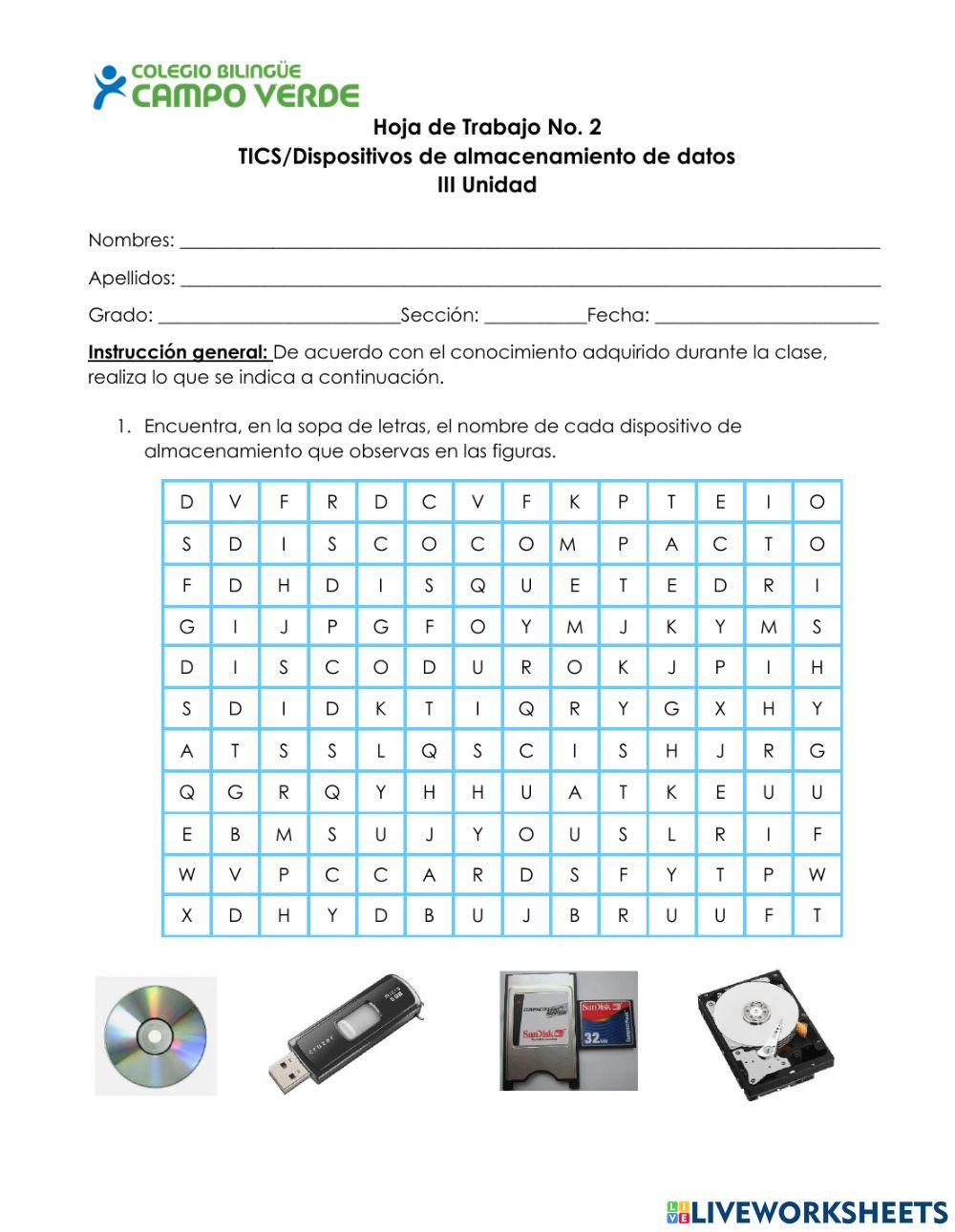 Dispositivos de almacenamiento