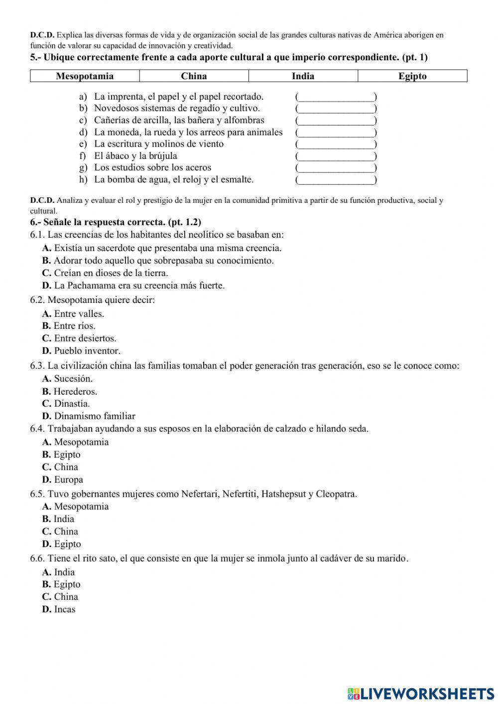 Historia 2do quimestre