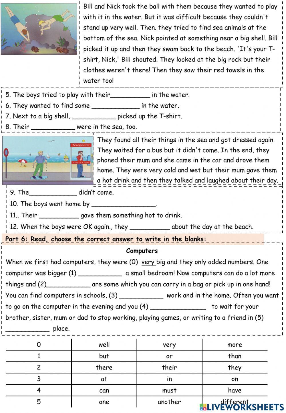 Mover Practice  Test  No.5