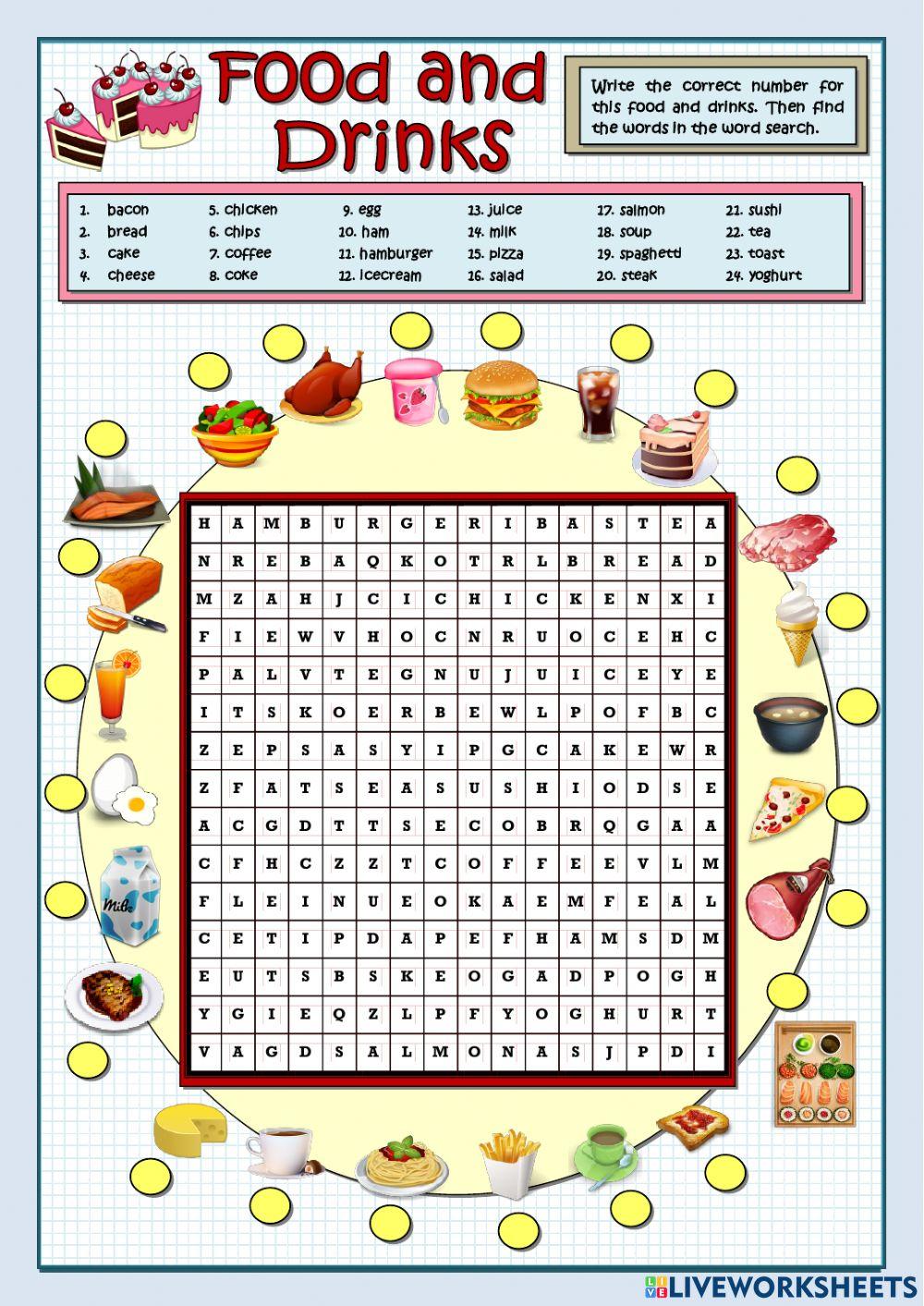 2084753 Food and drink crossword Chonticha Suebsai