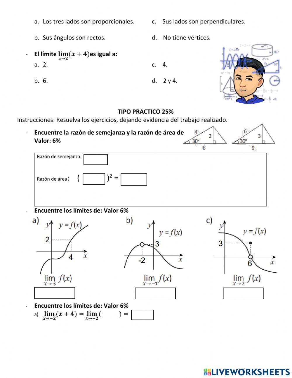 Examen  Matemáticas III