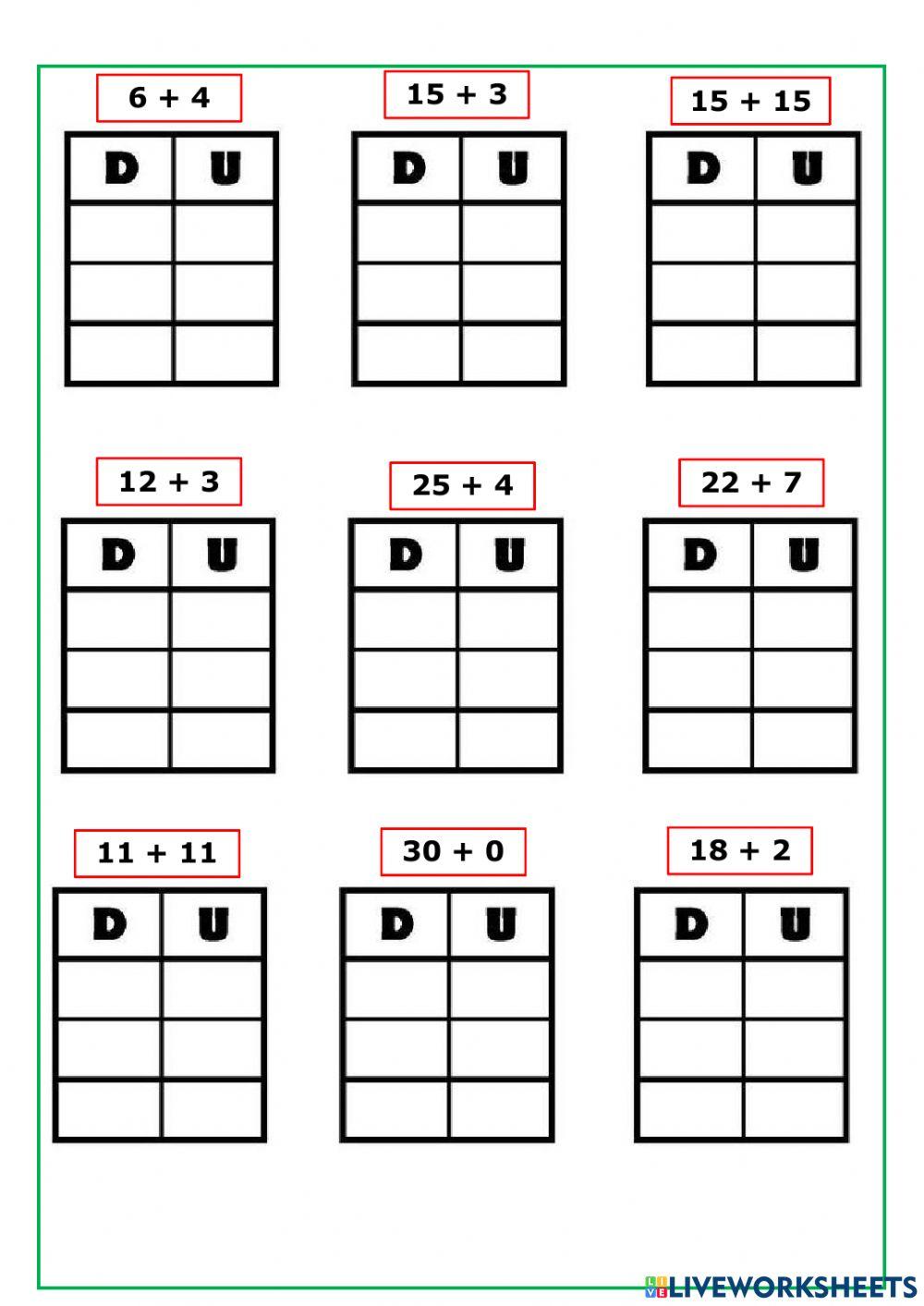 Centenas, dezenas e unidades